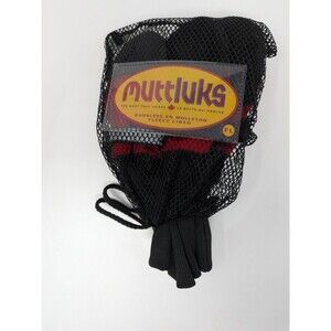 Muttluks Fleece Lined Dog Boots Red Black Leather Soles Size Large In Package